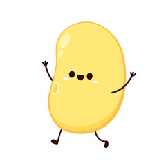 Soybean vector. Soybean character design.