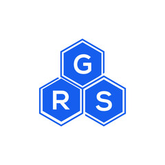 GRS letter logo design on White background. GRS creative initials letter logo concept. GRS letter design. 