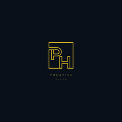 PH Logo Design Template Vector Graphic Branding Element.