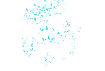 Light Pink, Blue vector elegant background with leaves.