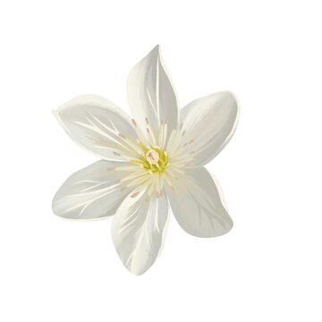 recommend clip art: 真っ白なクレマチスの花　線画なし