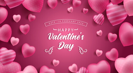 valentine's day background love 3d pink background 
