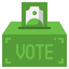 VOTE flat icon,linear,outline,graphic,illustration