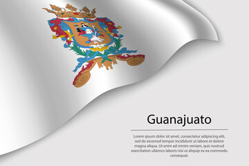 Wave flag of Guanajuato is a region of Mexico