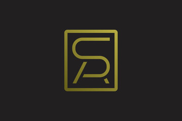 letter SA monogram logo design vector graphic