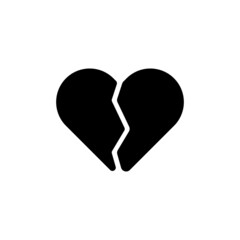 Broken heart icon