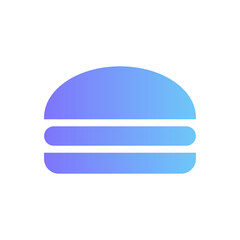 Burger vector icon with gradient