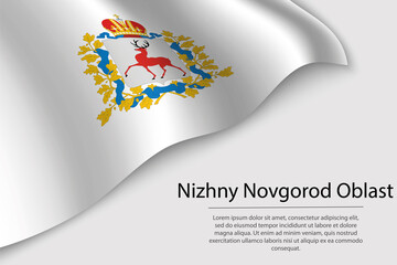 Wave flag of Nizhny Novgorod Oblast is a region of Russia