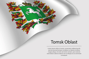Wave flag of Tomsk Oblast is a region of Russia