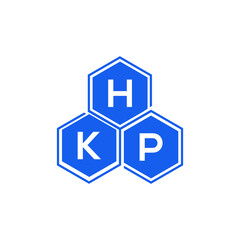 HKP letter logo design on black background. HKP  creative initials letter logo concept. HKP letter design.