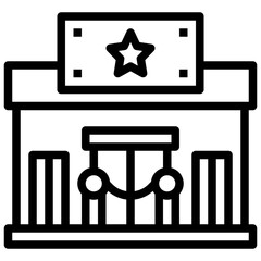 CLUB line icon,linear,,graphic,illustration