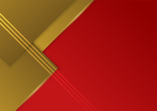 Abstract Red And Gold Presentation Design Background