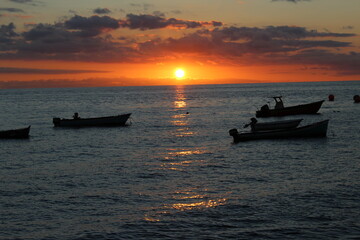 Naklejka premium coucher de soleil