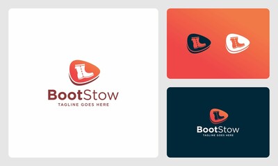 boots negative space logo