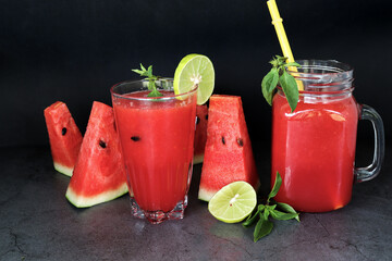 Freshwatermelon smoothie a ummer drink 