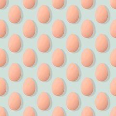 Easter seamless pattern with eggs for wallpaper and fabrics and textiles and packaging and gifts 