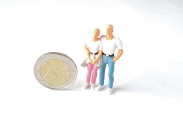 argent miniature couple