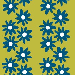 Floral seamless flower pattern for fabrics and textiles and packaging and gifts and cards and linens and kids