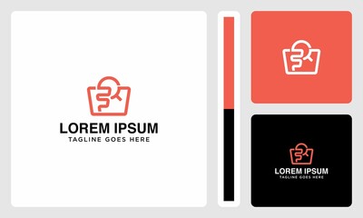 shopping initials F logo