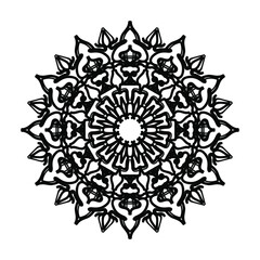 Hand drawn mandala. decoration in ethnic oriental  doodle ornament.