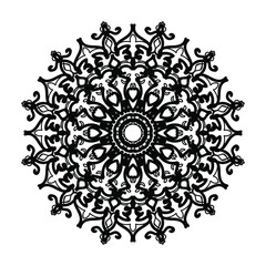 Hand drawn mandala. decoration in ethnic oriental  doodle ornament.