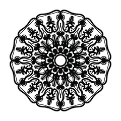 Hand drawn mandala. decoration in ethnic oriental  doodle ornament.