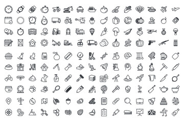 Fototapeta na wymiar 150 icon set symbol template for graphic and web design collection logo vector illustration