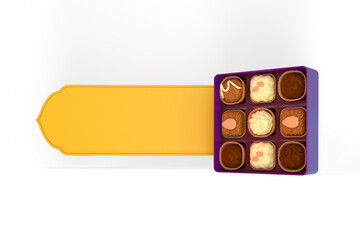 Eid Chocolate Box Mockup