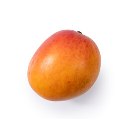Beautiful delicious mango isolated on white table background.