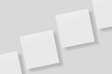 Blank paper for mockup. 3D Render.	