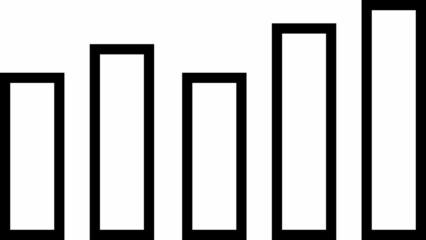 icon illustration of  soud radio outline on transparent background.