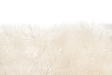 Fototapeta premium White fluffy wool texture isolated white background. natural fur texture. close-up for designers