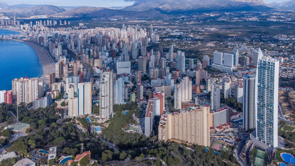 Obraz premium Vista del skyline de Benidorm