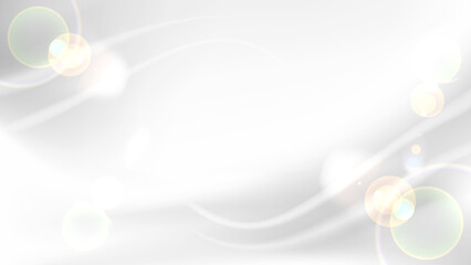 抽象的な流線形の優しいそよ風と光、ホワイト系の背景画像