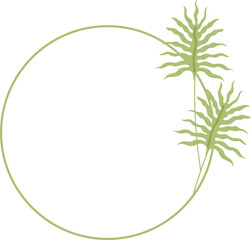 circle leaf frame