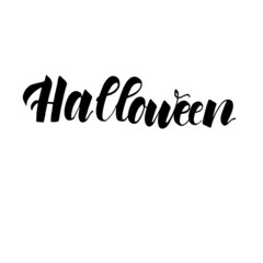 Halloween vector lettering. Handwritten modern lettering.