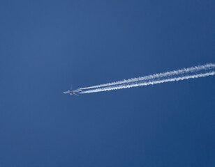 Plane in the sky