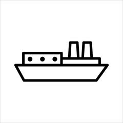 shipping - cargo icon vector design template simple and clean
