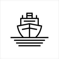 shipping - cargo icon vector design template simple and clean
