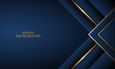 dark blue luxury premium background and gold line.