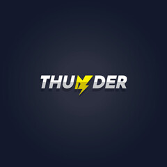 Thunders E Sport logo vector design illustration