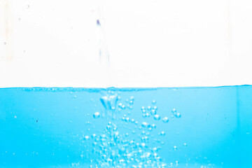 Naklejka na ściany i meble water, close-up of water splashes, white background