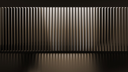 Abstract Dark Column Modern Design Background. Simple stripe background of light and shadows. Modern urban architecture abstract lines background. Vertical black and White Stripes Seamless pattern. 3D