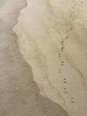 footprints in the sand