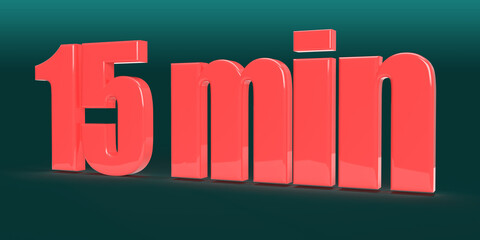 15 minute 3d rendering, time concepts, 