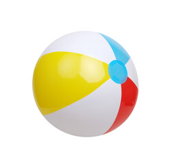 Beach ball isolated on white background