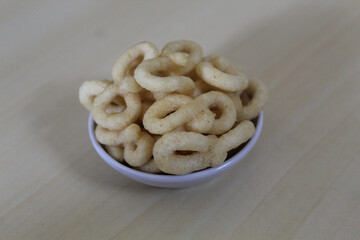 Lanting, traditional snack from Indonesia. Made from fried cassava dough