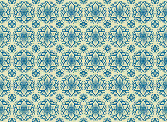 アジア調パターン06（青緑）