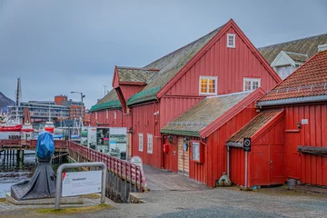 Fotobehang Polar Museum, Tromso is a city in Tromso Municipality in Troms og Finnmark county, Norway © Marcin