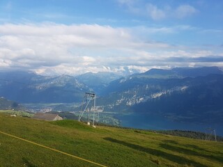 car in the mountains Swiss © Marcin